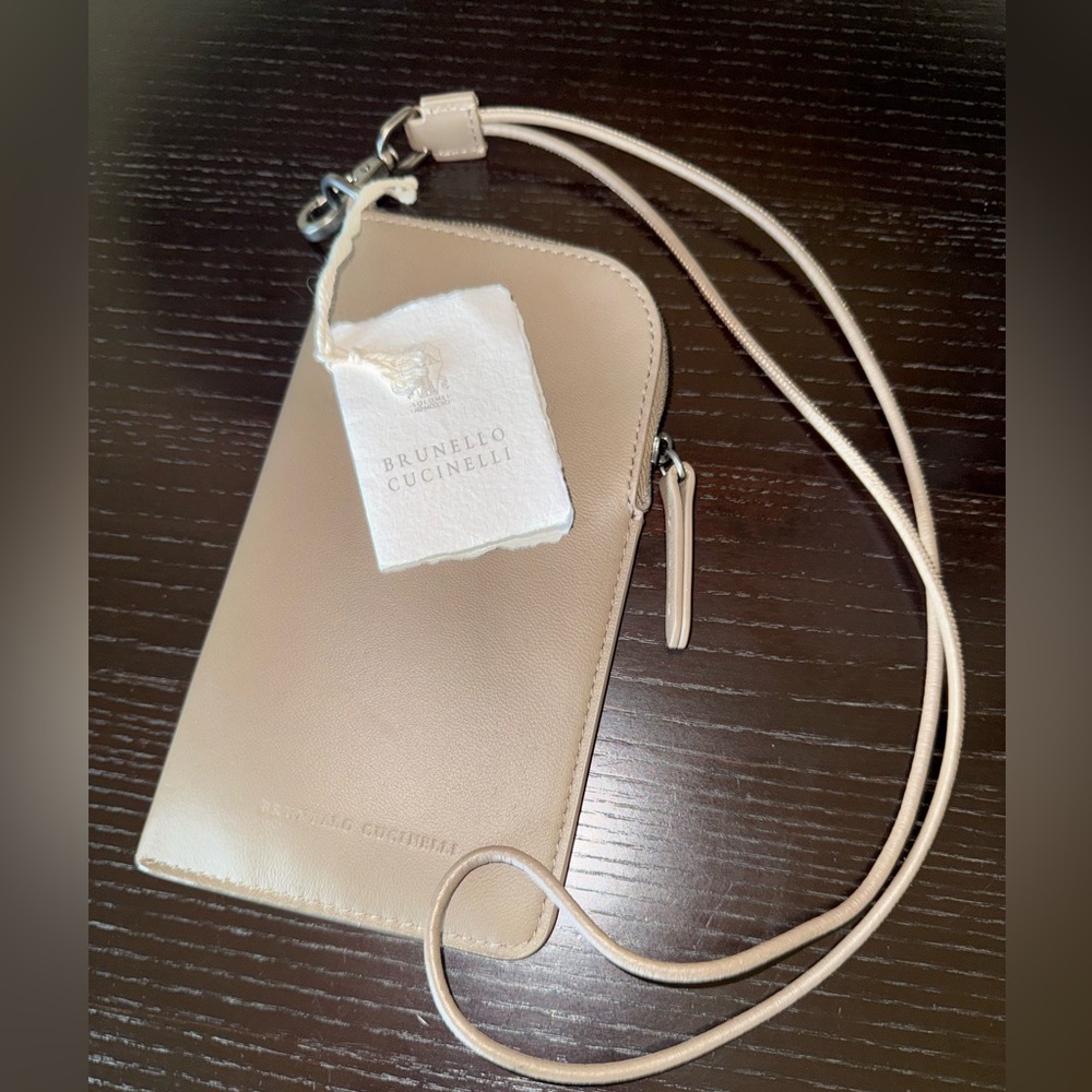 Brunello Cucinelli Beige Leather  Bag